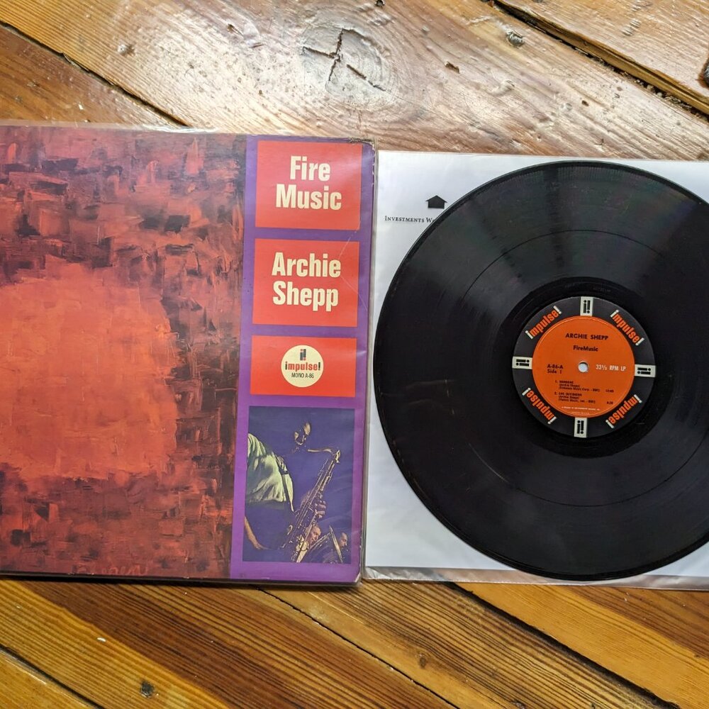 ARCHIE SHEPP - FIRE MUSIC (1965 OG MONO) & MARION BROW VG+ - Picture 5 of 16